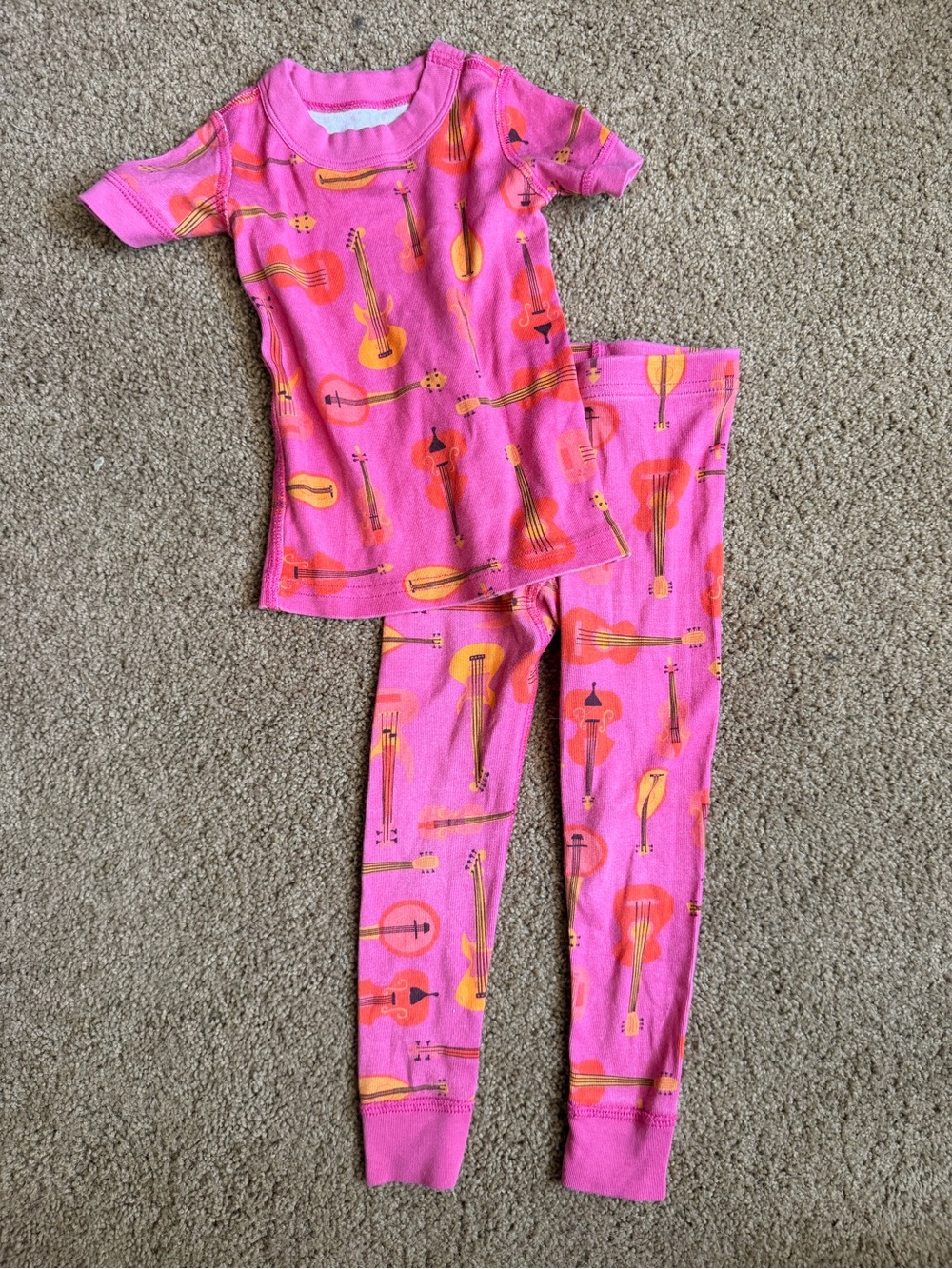 Piccolina Pink Guitar Pajamas